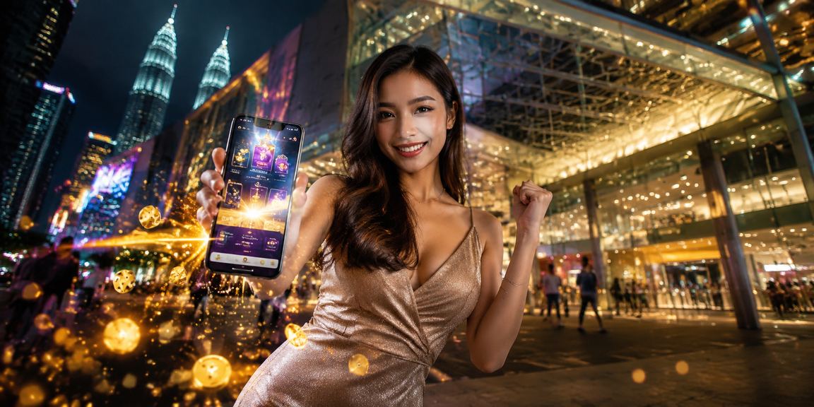 Antara muka aplikasi kasino 574 di Kuala Lumpur dengan gaya moden